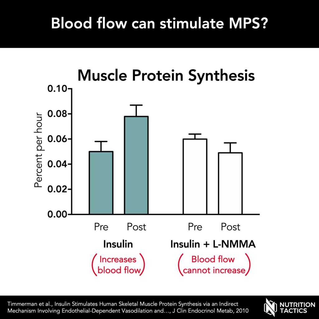 Blood flow can stimulate MPS? Yes